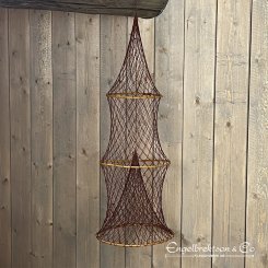 ryssja nät fiske dekoration marin inredning maritim design båtinredning båt present presenter brun brunt fiskenät 90cm Ø 31,5cm