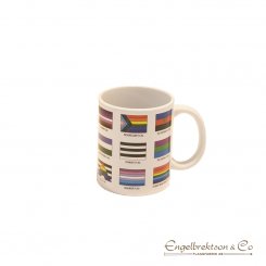 pride gay homo mugg kopp regnbåge regnbågsfärger Fredrik kul present