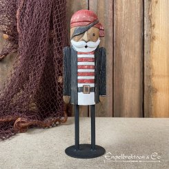 pirate on legs wooden figure character fun odd special decoration