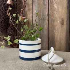 ceramic box blue box box lid flaggbutik.nu gift navy interior rustic style navy