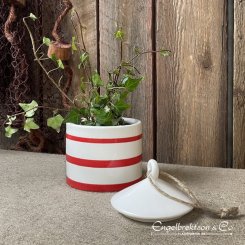 ceramic box red box box lid flaggbutik.nu gift navy interior rustic style navy