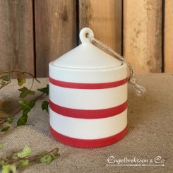 ceramic box red box box lid flaggbutik.nu gift navy interior rustic style navy