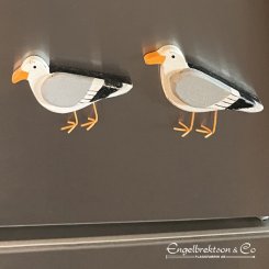 magnet fridge magnet seagull standing wood souvenir gift memory gift archipelago gift archipelago feeling marine
