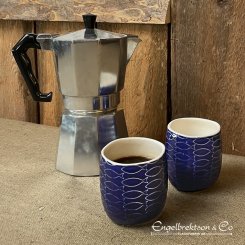 mugg kopp temugg kaffekopp marin dukning porslin 11467 porslinsmugg fiskar blå