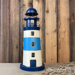lighthouse electric sea blue 59cm flaggbutik.nu marine marine interior gift atmospheric archipelago style archipelago