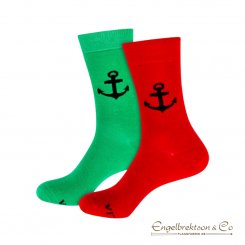 kaptensstrumpor styrbord babord snedseglare present gåva humor födelsedagspresent till sjöfolk marina kläder flaggbutiken vasast