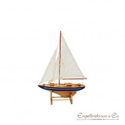 segelbåt blå natur 35 cm vackert i fönstret marin dekoration