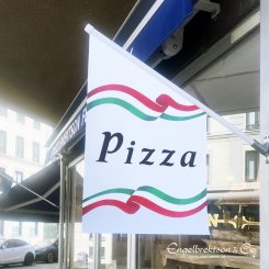 pizza pizzeria flagga flag butiksflagga försäljning skyltning pizzabutik italien italiensk restaurang