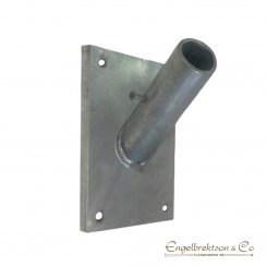 fasadfaste vagaste väggmontering fäste 60grader vinkel 60° angle wall bracket wall pole base 28mm