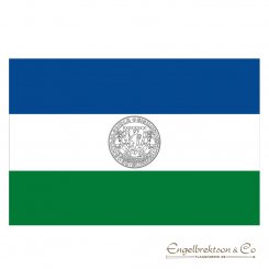 republik republiken Jämtland jämtklandsflagga med sigill blå grön vit svart fasadflagga båtflagga