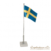 bordsflagga bordsstång marmor stång bordsstänger stänger marmorplatta marmorfot fot svensk Sverige nation nationer land länder s