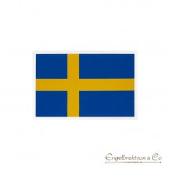 Sverige svensk dekaler klisterdekal klistermärke klistra märke märka dekal information nation gul blå Sweden swedish flag sticke