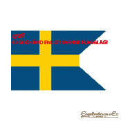 svensk tvåtungad flagga den svenska tvåtungade Sverigeflagga Sverige båtflagga två tungor båt båtflaggor flaggor blå gul säjes b