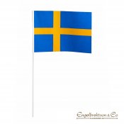 pappersflagga papper flagga på pinne handflagga viftflagga a4 sverige svensk