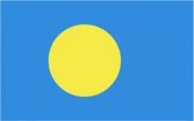 Palau republik palau Beluu ęr a Belau republic gul cirkel blå blue yellow