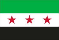 syrien flagga 2024 2025 ny nya aktuell syriansk flagga
