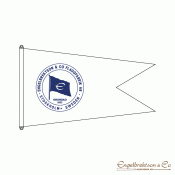 Vi tillverkar er flagga tvåtungad tvåtungade standert bryggstandert flagga flaggor företagsflagga företagstryck högstående med s