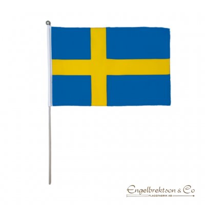 viftflagga handflagga tygflagga sverige svensk svenska flaggan flag blå gul blågul