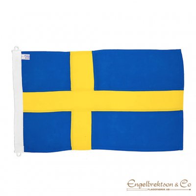 flagga sverige svensk flaggstångsflagga blå gul flaggning Sverigeflagga flaggor sverigeflaggor lager lagervara webshop flaggfabr