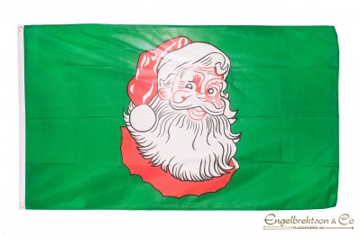 jul jultomte flagga tomteflagga flaggstångsflagga prydnadsflagga butik webshop flaggor grön röd vit öljetter polyester duk