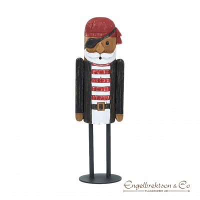 pirate on legs wooden figure character fun odd special decoration