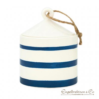 ceramic box blue box box lid flaggbutik.nu gift navy interior rustic style navy