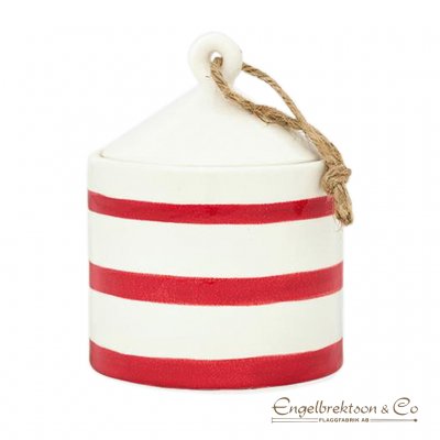 ceramic box red box box lid flaggbutik.nu gift navy interior rustic style navy