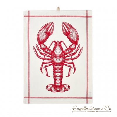 Kitchen towel white with red lobster kitchen decor counter