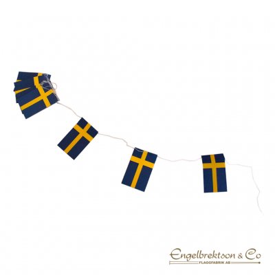 flaggspel Sverige Sverigeflagga Girland Girlang Jul Julgirland Julgirlang Flaggspel Juldekoration Dekoration Julpynt