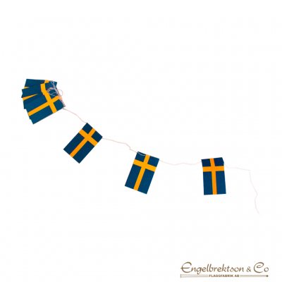 Sverige Sverigeflagga Girland Girlang Jul Julgirland Julgirlang Flaggspel Juldekoration Dekoration Julpynt