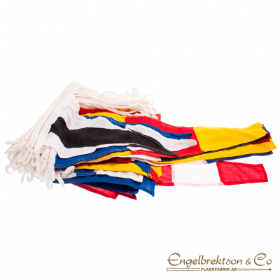 signal signalställ ställ signaler signal flaggspel sydd tryckt A B C D E F G H I J K L M N O P Q R S T U V W X Y Z 1 2 3 4 5 6 7