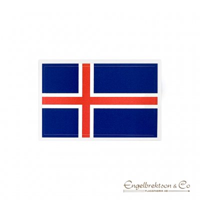 klisterdekal klistermärke märke Island